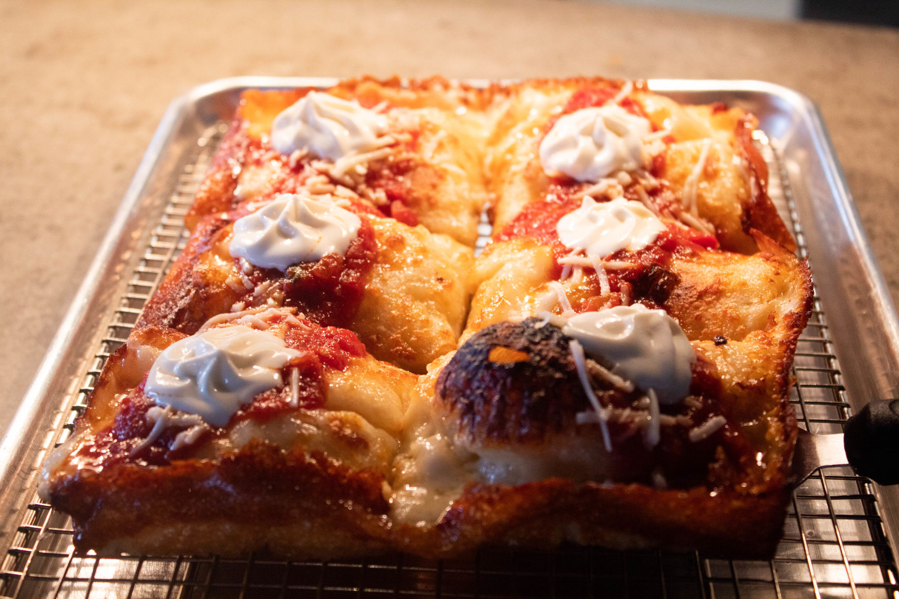 Big Mill Detroit-style pizza